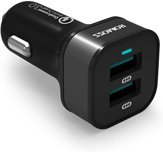 ROMOSS Car Charger 36W Quick Charge Dual USB 3.0 车充