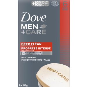 Dove Men+ 去角质香皂106g*6件 含净化颗粒 全身可用