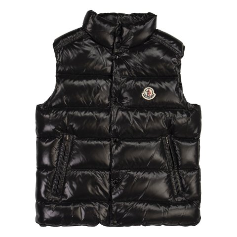 Moncler Enfant 徽标拼贴羽绒马甲
