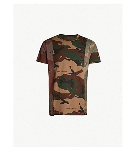 Camouflage-print cotton-jersey T-shirt