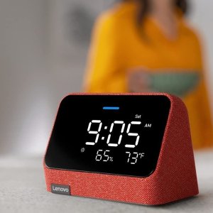 $19.97 (指导价$89.97)背刺官网史低价：Lenovo Smart Clock Essential 智能闹钟 内置 Alexa 红蓝双色