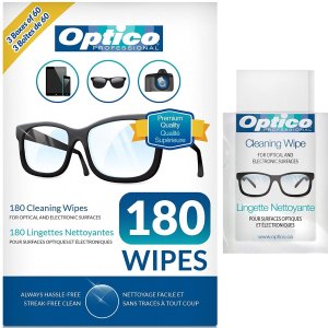 Optico 防雾眼镜湿巾 相机镜头、电脑屏幕清洁 700次清洁布$8.45