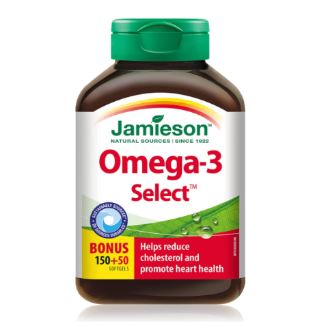 $13.18 (官网$30.99)Jamieson Omega-3深海鱼油200粒 可吃三个月