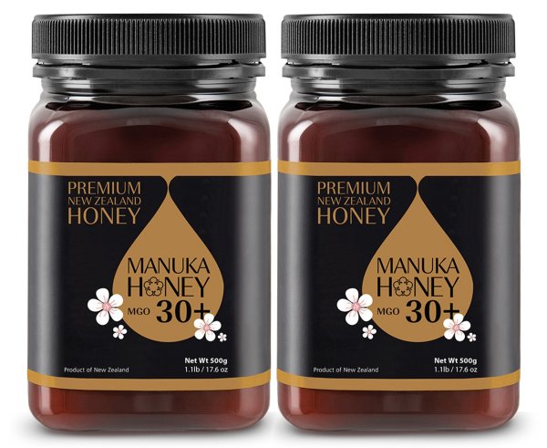  Premium New Zealand Manuka Honey MGO 30+麦卢卡蜂蜜 500gx2