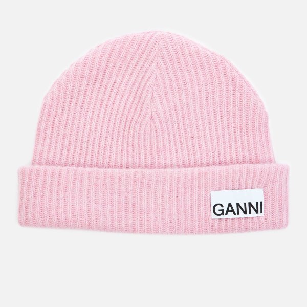 粉色毛线帽