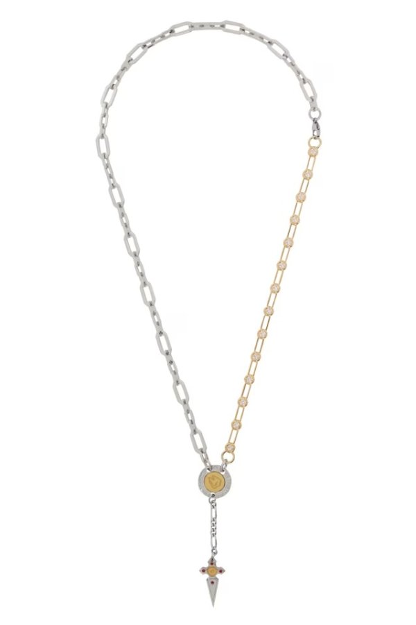 SSENSE 独家发售银色 & 金色 Crystal Chain Rosary 项链