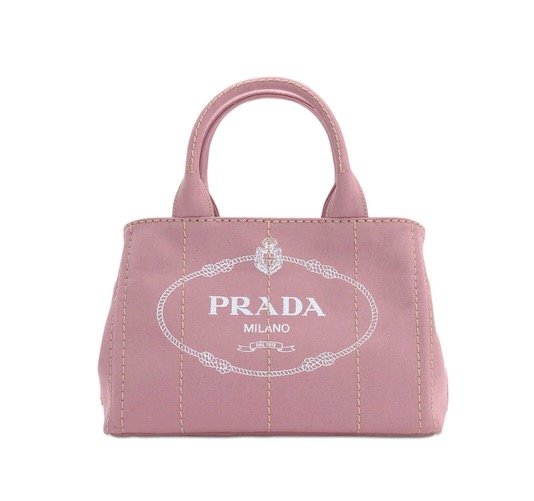 粉色logo手提包