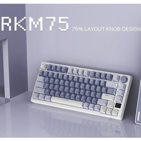 RK ROYAL KLUDGE M75 机械键盘 81键75%布局 3/5pin热插拔