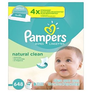 Pampers 天然清洁皮肤型婴儿湿巾 无香型648张包