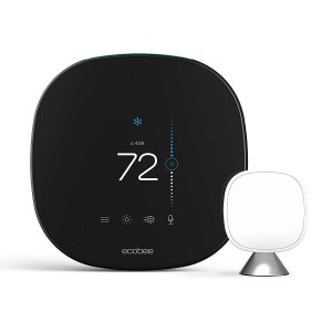 超后一天：Ecobee 智能恒温器+温度感应器 内置语音助手 智能节能小秘书