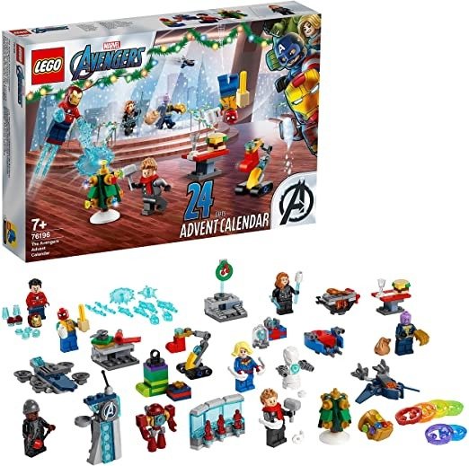 76196 Marvel The Avengers Advent Calendar 2021 Buildable Toys with Spider-Man and Iron Man for Kids Aged 7+, Christmas Gift Idea