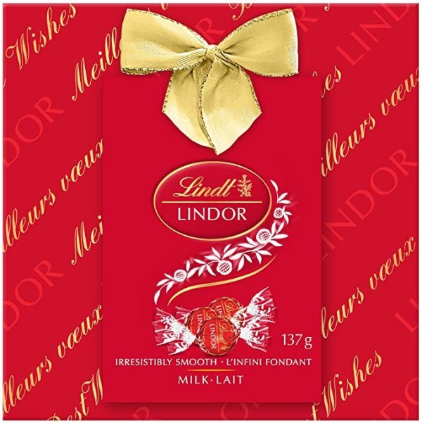 Lindt Lindor 圣诞礼盒x, Milk, 137g, Chocolate
