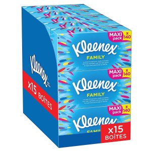 Kleenex Family 超柔面巾纸15盒装热卖