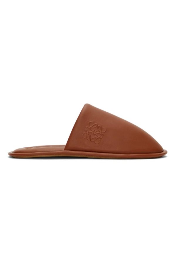 Brown Logo 拖鞋