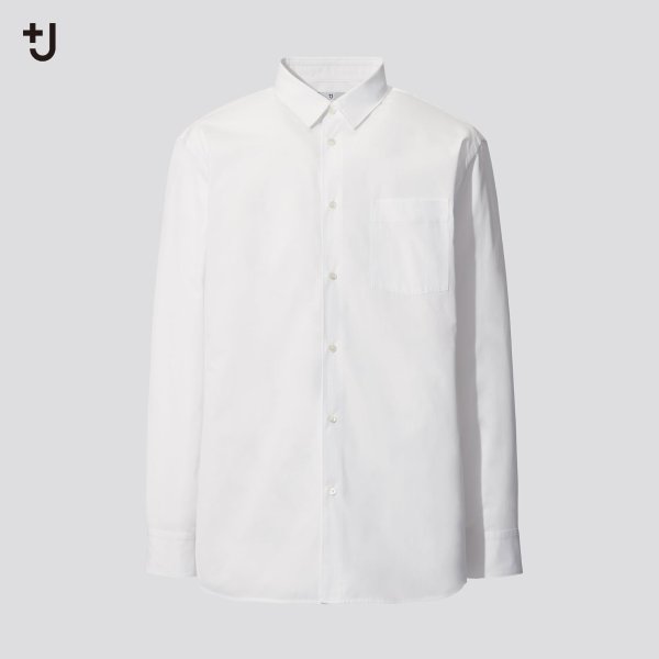 +J SUPIMA COTTON 白色衬衫