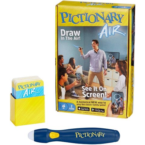 $9.97(指导价$24.99)Pictionary Air 空中绘图游戏 带发光笔和线索卡 节日必备