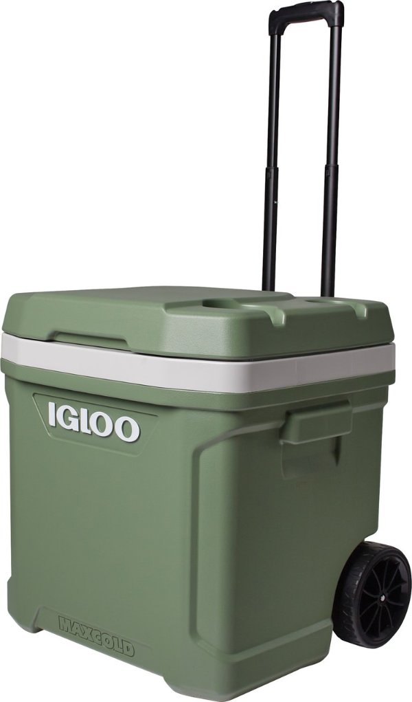 Igloo EcoCool Latitude 60QT 冷却器带滑轮