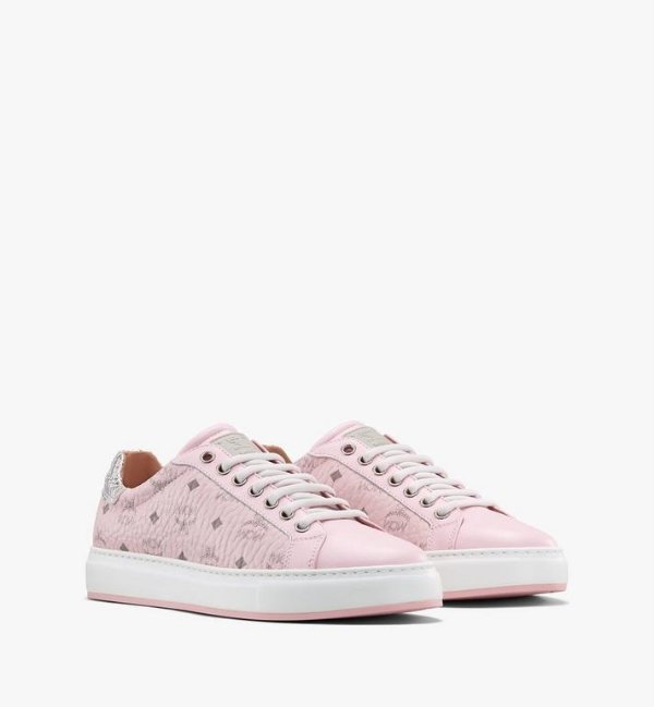 樱花粉logo平底鞋