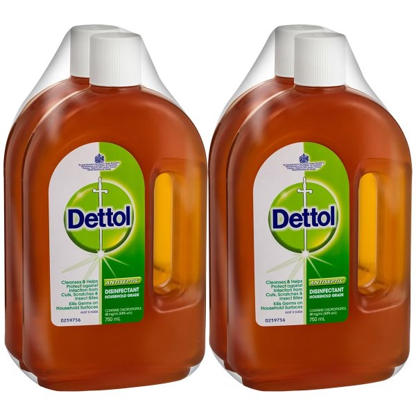 Dettol 消毒液4 x 750ml