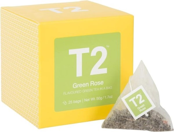 绿玫瑰 绿茶茶袋 25 Count