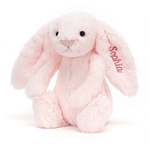 Personalised Bashful 粉色兔子