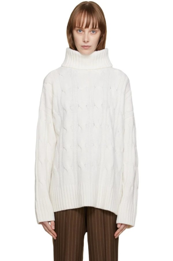 Off-White高领针织毛衣