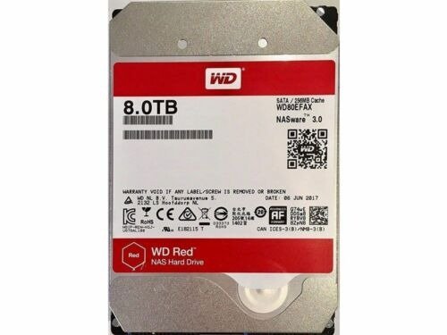 8TB Red NAS HDD 3.5" SATA Internal Hard Drive 机械硬盘