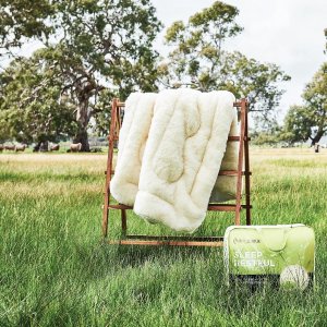MiniJumbuk 澳洲羊毛床被中的爱马仕 精品羊毛被、床品闪促