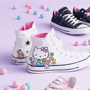 Converse X Hello Kitty 限定帆布鞋热抢 赶紧带走你的小可爱