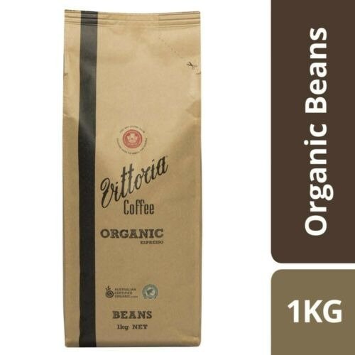 Vittoria Organic Espresso Coffee Beans 1kg