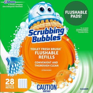 Scrubbing Bubbles 马桶清洁刷 28个替换垫 无死角特实用