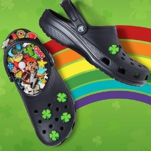 超后一天：Crocs官网 春季特卖 收新款彩虹印花洞洞鞋