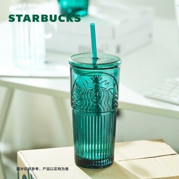星巴克（Starbucks）墨绿色女神款玻璃杯