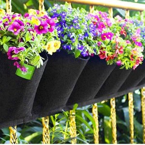 壁挂式种花袋 防水透气 坚固耐腐蚀 给自己的庭院添点色彩吧