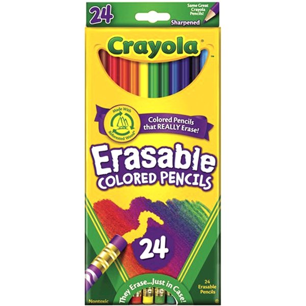 可擦彩色铅笔 24色
