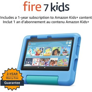Amazon蓝色～16GB Fire HD 7 儿童平板  16 GB, 2022 