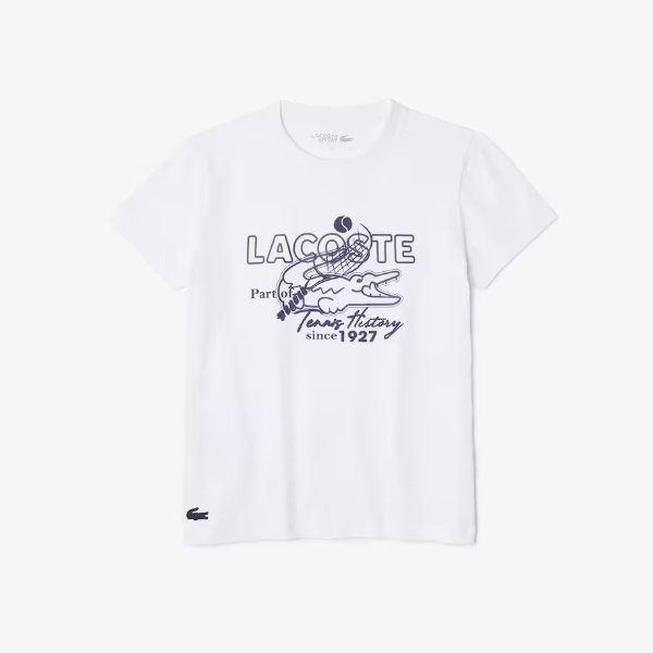 女士 Lacoste SPORT 印花棉质 T 恤