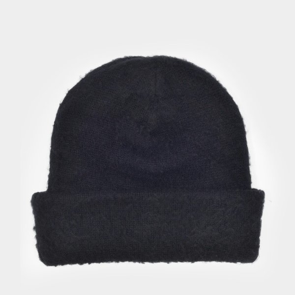 黑色毛线帽