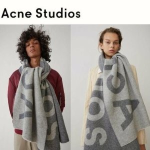 Acne Studios 好价拔草 反季超值收爆款大logo羊毛围巾