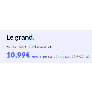 0-100GB起Le grand€10.99套餐