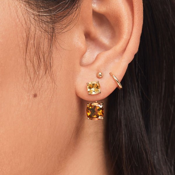 Gemstone 环绕式水晶耳饰