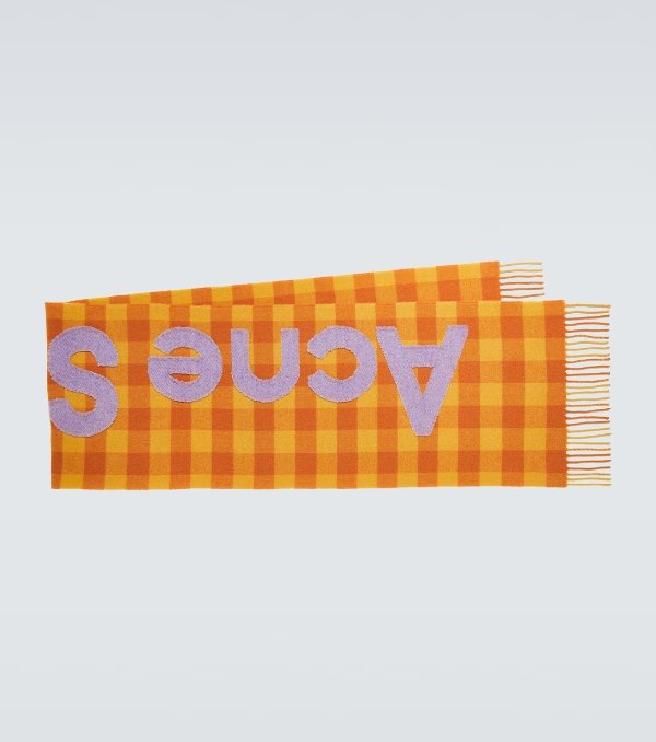橘色Logo围巾
