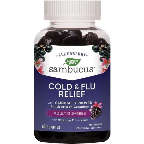 Nature s Way 接骨木感冒软糖 60粒