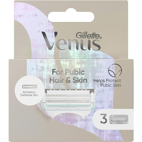 Gillette Venus 女士私处替换刀片3个