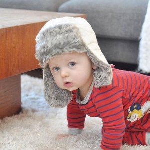 Robeez 官网婴儿服饰折上折特卖  封面款雪帽$6.99