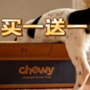 ⏰今晚截止⏰：Chewy 超多宠物零食买一送一 宠物饼干/猫条/磨牙棒/冻干