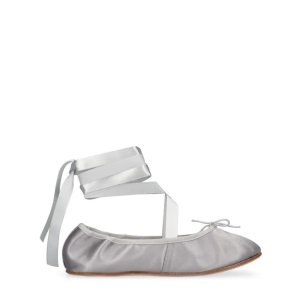 Repetto缎面银色超美 封面款5毫米Sophia绸缎芭蕾平底鞋