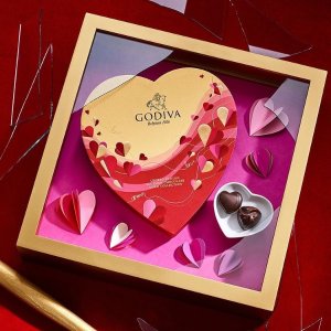 Godiva 情人节系列巧克力礼盒 36粒装$41 粒粒高级 口感顺滑