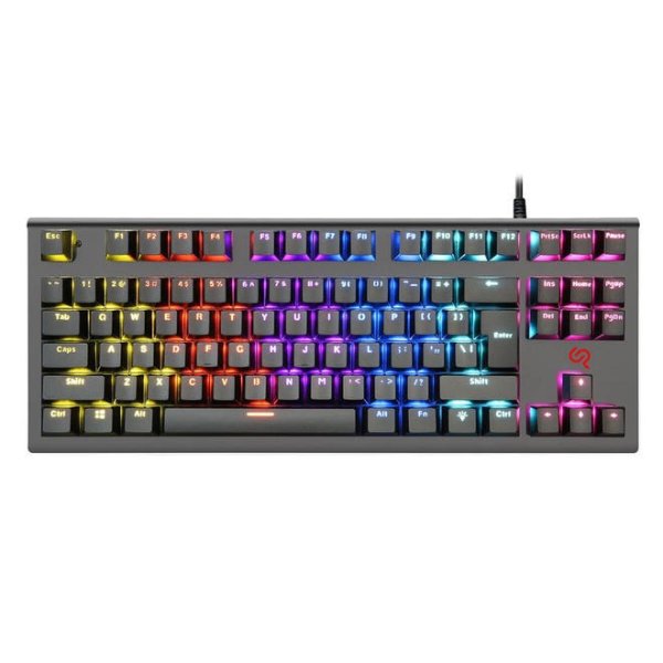 87 键 RGB LED 背光机械游戏键盘