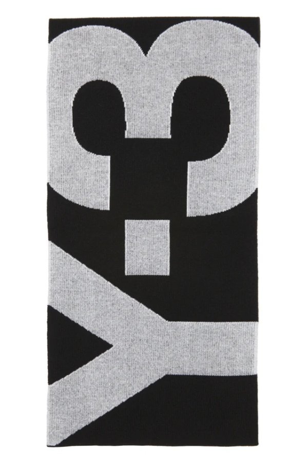 Black & White 大logo围巾